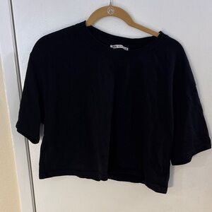 Zara Charcoal Ribbed Top